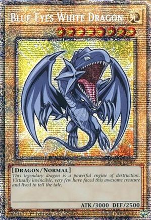 Blue-Eyes White Dragon (Starlight Rare) [BLMM-EN001] - Battles of Legend: Monster Mayhem 1st Edition - Starlight Rare - Trinity Hobby