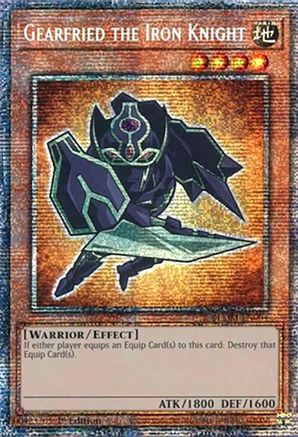 Gearfried the Iron Knight (Starlight Rare) [BLMM-EN004] - Battles of Legend: Monster Mayhem 1st Edition - Starlight Rare - Trinity Hobby