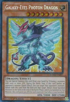 Galaxy-Eyes Photon Dragon [BLMM-EN007] - Battles of Legend: Monster Mayhem 1st Edition - Secret Rare - Trinity Hobby