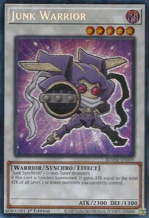 Junk Warrior [BLMM-EN009] - Battles of Legend: Monster Mayhem 1st Edition - Secret Rare - Trinity Hobby