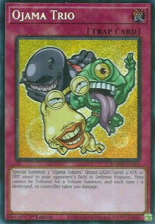Ojama Trio [BLMM-EN010] - Battles of Legend: Monster Mayhem 1st Edition - Secret Rare - Trinity Hobby