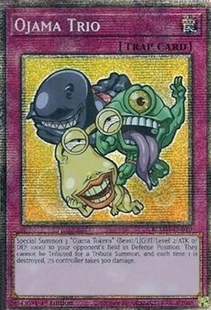Ojama Trio (Starlight Rare) [BLMM-EN010] - Battles of Legend: Monster Mayhem 1st Edition - Starlight Rare - Trinity Hobby