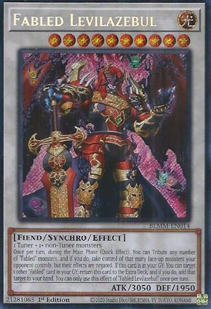 Fabled Levilazebul [BLMM-EN014] - Battles of Legend: Monster Mayhem 1st Edition - Secret Rare - Trinity Hobby