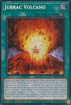 Jurrac Volcano [BLMM-EN019] - Battles of Legend: Monster Mayhem 1st Edition - Secret Rare - Trinity Hobby