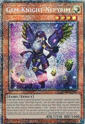 Gem-Knight Nepyrim (Starlight Rare) [BLMM-EN021] - Battles of Legend: Monster Mayhem 1st Edition - Starlight Rare - Trinity Hobby