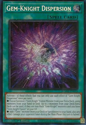 Gem-Knight Dispersion [BLMM-EN023] - Battles of Legend: Monster Mayhem 1st Edition - Secret Rare - Trinity Hobby