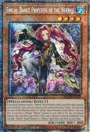 Emilia, Dance Priestess of the Nekroz (Starlight Rare) [BLMM-EN025] - Battles of Legend: Monster Mayhem 1st Edition - Starlight Rare - Trinity Hobby