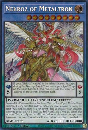 Nekroz of Metaltron [BLMM-EN026] - Battles of Legend: Monster Mayhem 1st Edition - Secret Rare - Trinity Hobby