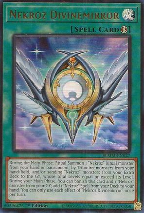 Nekroz Divinemirror [BLMM-EN027] - Battles of Legend: Monster Mayhem 1st Edition - Ultra Rare - Trinity Hobby