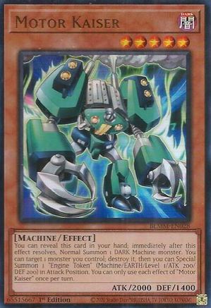 Motor Kaiser [BLMM-EN028] - Battles of Legend: Monster Mayhem 1st Edition - Ultra Rare - Trinity Hobby