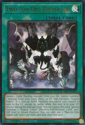 Two-for-One Repair Job [BLMM-EN029] - Battles of Legend: Monster Mayhem 1st Edition - Ultra Rare - Trinity Hobby