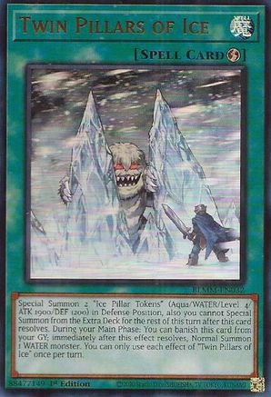 Twin Pillars of Ice [BLMM-EN032] - Battles of Legend: Monster Mayhem 1st Edition - Ultra Rare