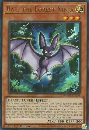 Bat, the Forest Ninja [BLMM-EN034] - Battles of Legend: Monster Mayhem 1st Edition - Ultra Rare - Trinity Hobby