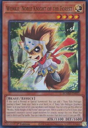 Wonko, Noble Knight of the Forest [BLMM-EN035] - Battles of Legend: Monster Mayhem 1st Edition - Ultra Rare - Trinity Hobby
