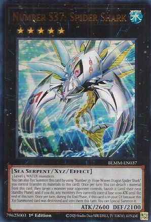 Number S37: Spider Shark [BLMM-EN037] - Battles of Legend: Monster Mayhem 1st Edition - Ultra Rare - Trinity Hobby