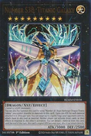 Number S38: Titanic Galaxy [BLMM-EN038] - Battles of Legend: Monster Mayhem 1st Edition - Ultra Rare - Trinity Hobby