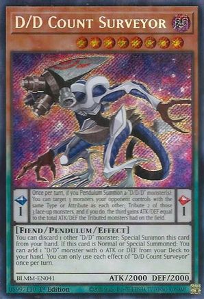 D/D Count Surveyor [BLMM-EN041] - Battles of Legend: Monster Mayhem 1st Edition - Secret Rare - Trinity Hobby