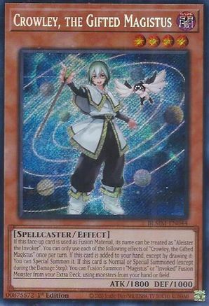 Crowley, the Gifted Magistus [BLMM-EN044] - Battles of Legend: Monster Mayhem 1st Edition - Secret Rare - Trinity Hobby