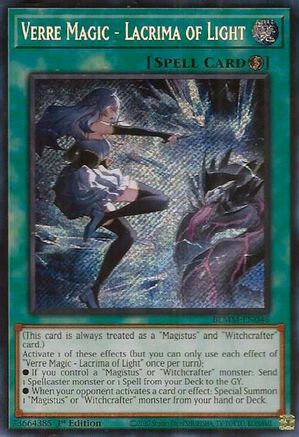 Verre Magic - Lacrima of Light [BLMM-EN046] - Battles of Legend: Monster Mayhem 1st Edition - Secret Rare - Trinity Hobby