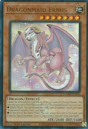 Dragonmaid Ernus [BLMM-EN055] - Battles of Legend: Monster Mayhem 1st Edition - Ultra Rare - Trinity Hobby