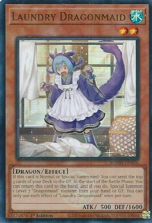 Laundry Dragonmaid [BLMM-EN056] - Battles of Legend: Monster Mayhem 1st Edition - Ultra Rare - Trinity Hobby