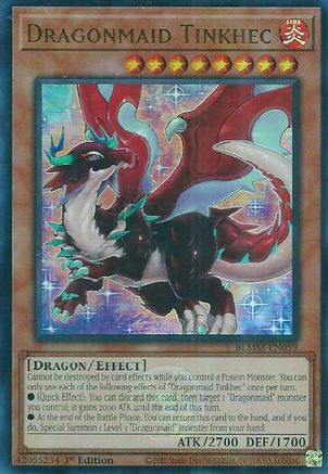 Dragonmaid Tinkhec [BLMM-EN059] - Battles of Legend: Monster Mayhem 1st Edition - Ultra Rare - Trinity Hobby