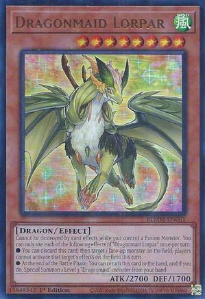 Dragonmaid Lorpar [BLMM-EN061] - Battles of Legend: Monster Mayhem 1st Edition - Ultra Rare - Trinity Hobby