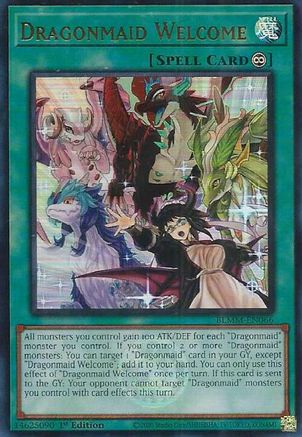 Dragonmaid Welcome [BLMM-EN066] - Battles of Legend: Monster Mayhem 1st Edition - Ultra Rare - Trinity Hobby