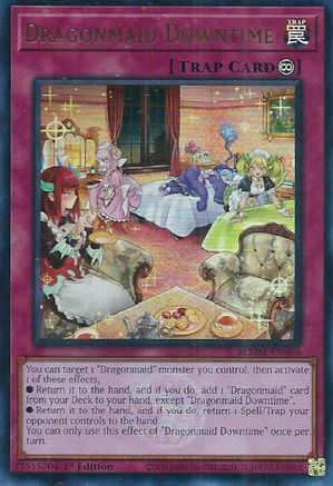 Dragonmaid Downtime [BLMM-EN068] - Battles of Legend: Monster Mayhem 1st Edition - Ultra Rare - Trinity Hobby