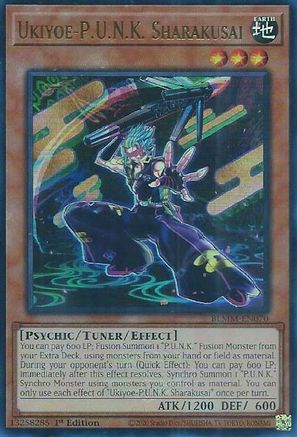 Ukiyoe-P.U.N.K. Sharakusai [BLMM-EN070] - Battles of Legend: Monster Mayhem 1st Edition - Ultra Rare - Trinity Hobby