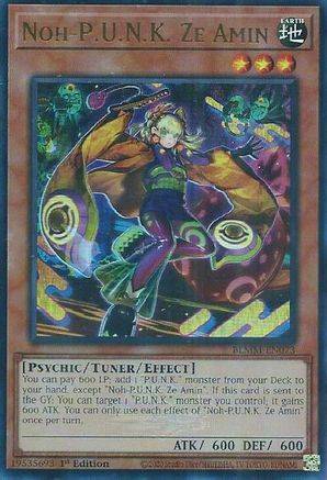 Noh-P.U.N.K. Ze Amin [BLMM-EN073] - Battles of Legend: Monster Mayhem 1st Edition - Ultra Rare
