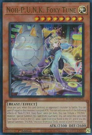 Noh-P.U.N.K. Foxy Tune [BLMM-EN074] - Battles of Legend: Monster Mayhem 1st Edition - Ultra Rare - Trinity Hobby