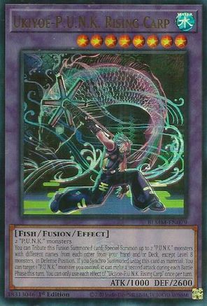Ukiyoe-P.U.N.K. Rising Carp [BLMM-EN079] - Battles of Legend: Monster Mayhem 1st Edition - Ultra Rare - Trinity Hobby