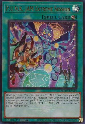 P.U.N.K. JAM Extreme Session [BLMM-EN080] - Battles of Legend: Monster Mayhem 1st Edition - Ultra Rare - Trinity Hobby