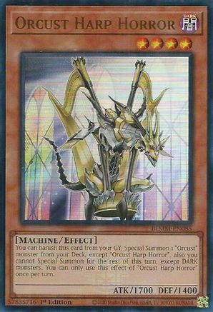 Orcust Harp Horror [BLMM-EN085] - Battles of Legend: Monster Mayhem 1st Edition - Ultra Rare - Trinity Hobby