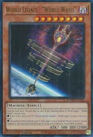 World Legacy - "World Wand" [BLMM-EN086] - Battles of Legend: Monster Mayhem 1st Edition - Ultra Rare - Trinity Hobby