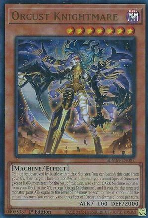 Orcust Knightmare [BLMM-EN087] - Battles of Legend: Monster Mayhem 1st Edition - Ultra Rare - Trinity Hobby