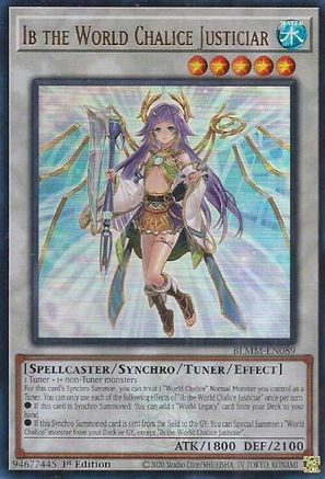 Ib the World Chalice Justiciar [BLMM-EN089] - Battles of Legend: Monster Mayhem 1st Edition - Ultra Rare - Trinity Hobby