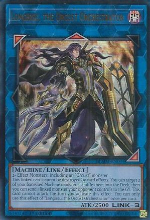 Longirsu, the Orcust Orchestrator [BLMM-EN094] - Battles of Legend: Monster Mayhem 1st Edition - Ultra Rare