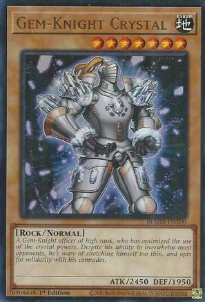 Gem-Knight Crystal [BLMM-EN100] - Battles of Legend: Monster Mayhem 1st Edition - Ultra Rare - Trinity Hobby