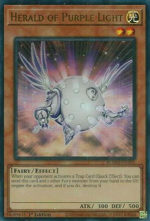 Herald of Purple Light [BLMM-EN101] - Battles of Legend: Monster Mayhem 1st Edition - Ultra Rare - Trinity Hobby