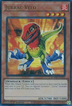 Jurrac Velo [BLMM-EN105] - Battles of Legend: Monster Mayhem 1st Edition - Ultra Rare - Trinity Hobby