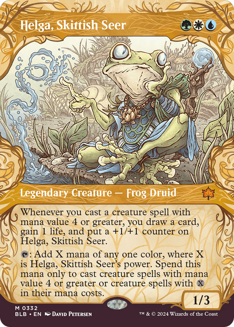 Helga, Skittish Seer (Showcase) [Bloomburrow] - Trinity Hobby
