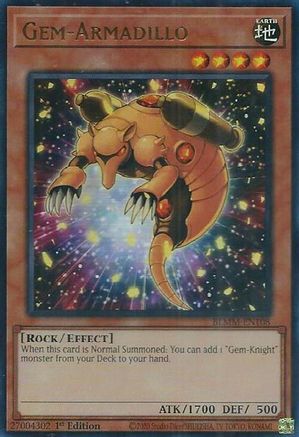 Gem-Armadillo [BLMM-EN108] - Battles of Legend: Monster Mayhem 1st Edition - Ultra Rare - Trinity Hobby