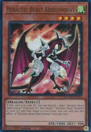 Heraldic Beast Aberconway [BLMM-EN114] - Battles of Legend: Monster Mayhem 1st Edition - Ultra Rare - Trinity Hobby
