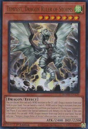 Tempest, Dragon Ruler of Storms [BLMM-EN120] - Battles of Legend: Monster Mayhem 1st Edition - Ultra Rare - Trinity Hobby