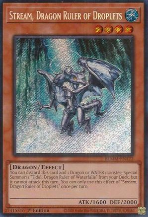 Stream, Dragon Ruler of Droplets [BLMM-EN122] - Battles of Legend: Monster Mayhem 1st Edition - Secret Rare - Trinity Hobby