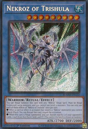 Nekroz of Trishula [BLMM-EN132] - Battles of Legend: Monster Mayhem 1st Edition - Secret Rare - Trinity Hobby