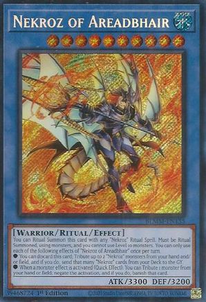 Nekroz of Areadbhair [BLMM-EN135] - Battles of Legend: Monster Mayhem 1st Edition - Secret Rare - Trinity Hobby