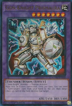 Gem-Knight Prismaura [BLMM-EN140] - Battles of Legend: Monster Mayhem 1st Edition - Ultra Rare - Trinity Hobby